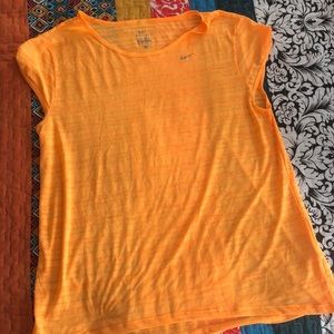 Nike orange dri-fit shirt. Size M